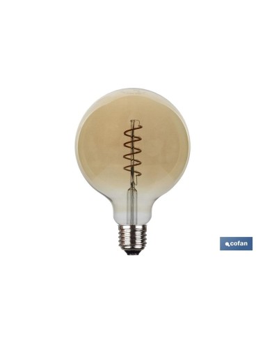 BOMBILLA LED GLOBO SPIRAL 4W E27 170LM 2200K