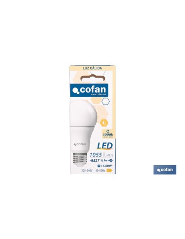 BOMBILLA LED CLASSIC E27 9.5 W 1055 LM 3000 K