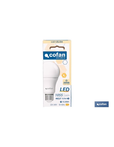 BOMBILLA LED CLASSIC E27 9.5 W 1055 LM 3000 K