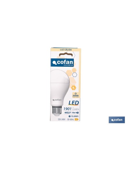 BOMBILLA LED CLASSIC E27 16 W 1901 LM 3000 K