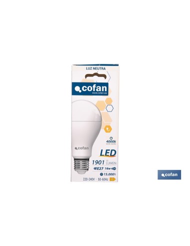 BOMBILLA LED CLASSIC E27 16 W 1901 LM 4000 K