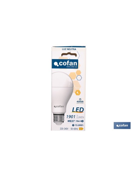 BOMBILLA LED CLASSIC E27 16 W 1901 LM 4000 K