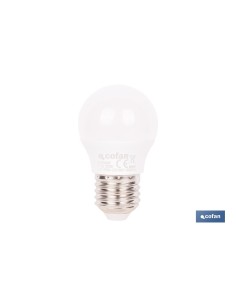 BOMBILLA LED ESFÉRICA E27 6.5 W 806 LM 3000 K