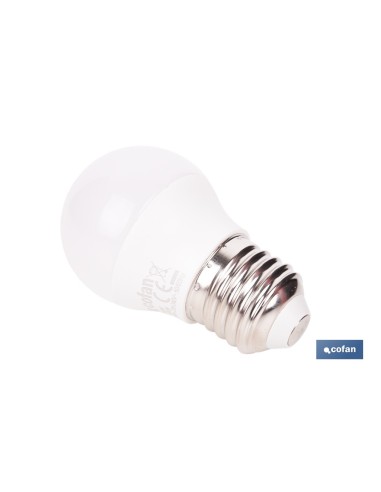 BOMBILLA LED ESFÉRICA E27 6.5 W 806 LM 3000 K