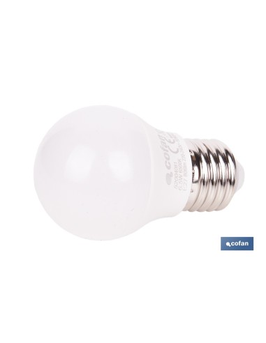 BOMBILLA LED ESFÉRICA E27 6.5 W 806 LM 6500 K