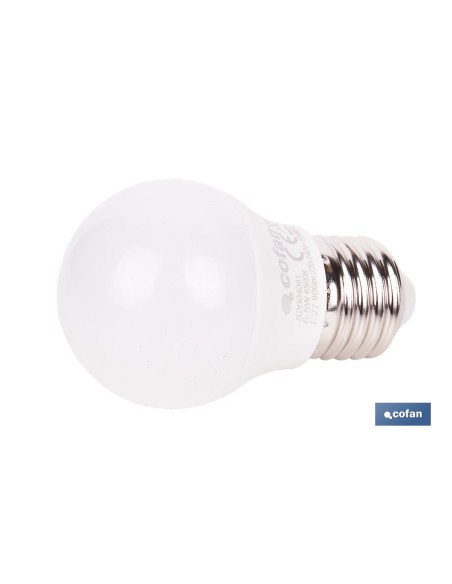 BOMBILLA LED ESFÉRICA E27 6.5 W 806 LM 6500 K
