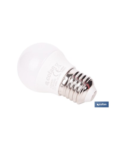 BOMBILLA LED ESFÉRICA E27 6.5 W 806 LM 6500 K