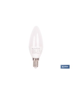 BOMBILLA LED VELA 6.5 W E14 806 LM 3000 K