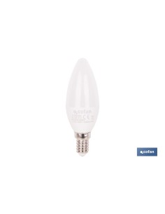 BOMBILLA LED VELA 6.5 W E14 806 LM 6500 K