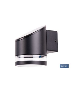 APLIQUE LED SOLAR NEGRO CON SENSOR 3,7 V 1,2 Ah IP65 3000 K 120 X 90 X 120 MM