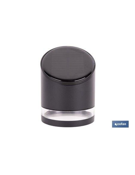 APLIQUE LED SOLAR NEGRO CON SENSOR 3,7 V 1,2 Ah IP65 3000 K 120 X 90 X 120 MM