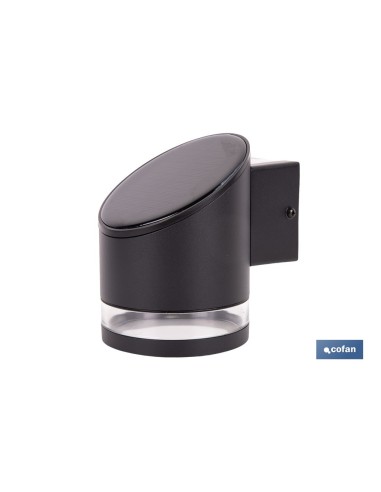 APLIQUE LED SOLAR NEGRO CON SENSOR 3,7 V 1,2 Ah IP65 3000 K 120 X 90 X 120 MM