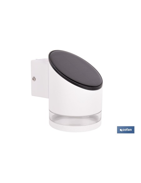 APLIQUE LED SOLAR BLANCO CON SENSOR 3,7 V 1,2 Ah IP65 3000 K 120 X 90 X 120 MM