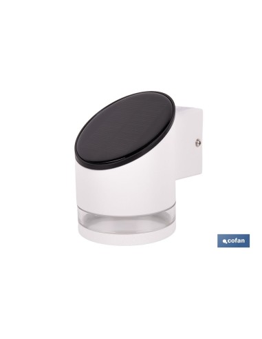 APLIQUE LED SOLAR BLANCO CON SENSOR 3,7 V 1,2 Ah IP65 3000 K 120 X 90 X 120 MM