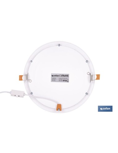 DOWNLIGHT EMPOTRABLE BLANCO SMD 18 W 1800 LM Ø220 MM 3CCT