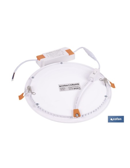 DOWNLIGHT EMPOTRABLE BLANCO SMD 18 W 1800 LM Ø220 MM 3CCT