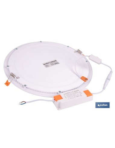 DOWNLIGHT EMPOTRABLE BLANCO SMD 24 W 2400 LM Ø295 MM 3CCT