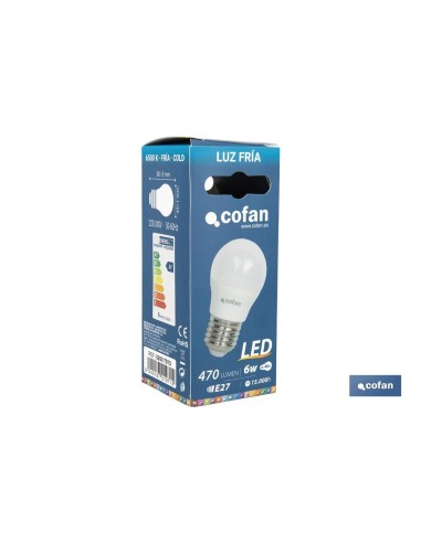 BOMBILLA LED 8W ESFÉRICA E14 220º 810LM 4000K