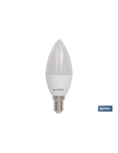 BOMBILLA LED 8W VELA E14 220º 810LM 4000K