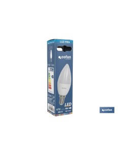 BOMBILLA LED 8W VELA E14 220º 810LM 4000K 2