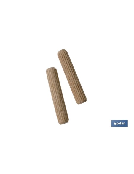 BLÍSTER DE 7 UDS. ESPIGA DE MADERA 10 MM VENTA UNITARIA