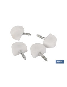 BL 2 UDS SOPORTE DE ESTANTE GRANDE BLANCO