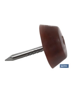 BLÍSTER DE 6 UDS. TOPE DE SILLA GRANDE MARRÓN VENTA UNITARIA