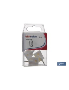 BL 4 UDS SOPORTE DE CORTINAS BLANCO 2