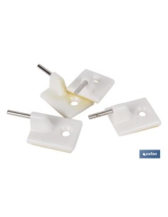 BLÍSTER DE 4 UDS. SOPORTE BLANCO PARA CORTINAS VENTA UNITARIA