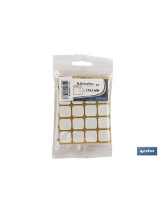 BL 2x20 UDS FIELTRO CUADRADO MARRÓN 17X17X3MM