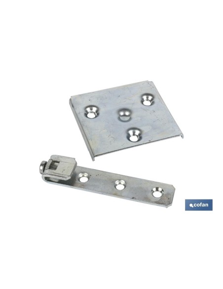 2 COLGADOR DE ARMARIO ZINCADO 53MM
