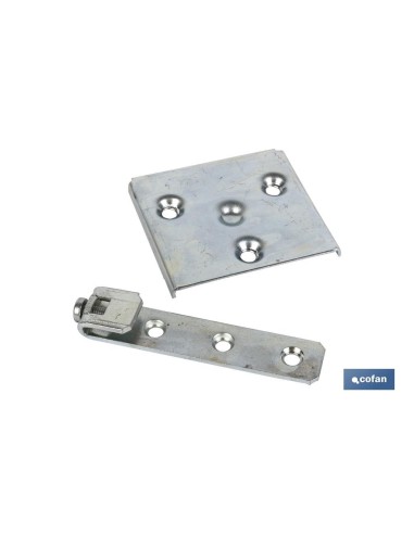 2 UDS. COLGADOR DE ARMARIO ZINCADO 53 MM VENTA UNITARIA