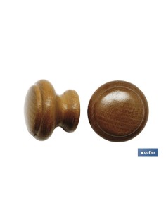 2 UDS. POMO DE ROBLE 30 MM VENTA UNITARIA