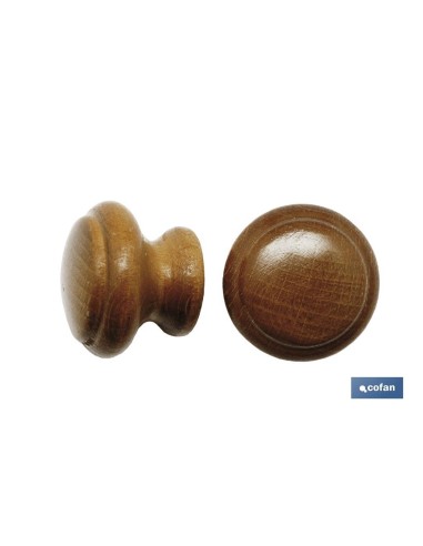 2 UDS. POMO DE ROBLE 40 MM VENTA UNITARIA