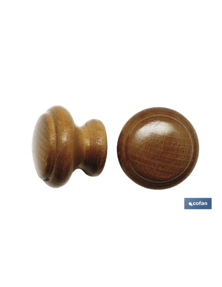 2 UDS. POMO DE ROBLE 40 MM VENTA UNITARIA