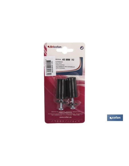 2 UDS. TOPE PARA PERSIANA BLANCO 60 MM VENTA UNITARIA