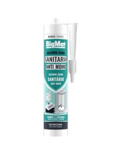 SILICONA ACIDA SANITARIA BIGMAT BLANCA 290ML WOLF GROUP