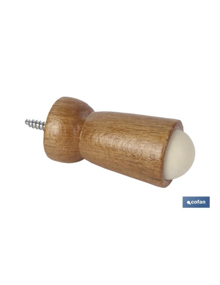 TOPE DE MADERA PARA PUERTA 60 MM VENTA UNITARIA
