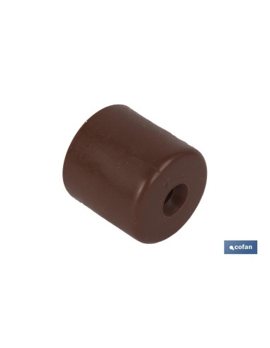2 TOPE CON TACO Y TORNILLO MARRON