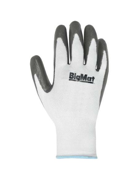 GUANTE BIGMAT PALMA NITRILO T.8 GRIS (PACK 6UDS) JUBA PERSO