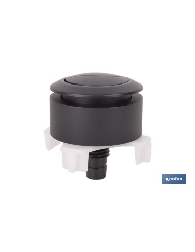 PULSADOR NEGRO DE DOBLE DESCARGA PARA DESCARGADOR MODELO EUME