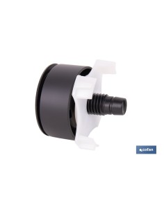 PULSADOR NEGRO DE DOBLE DESCARGA PARA DESCARGADOR MODELO EUME 2