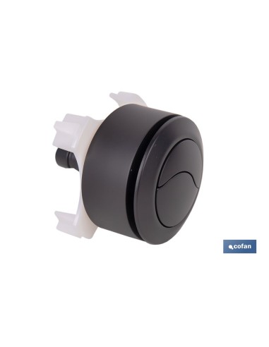 PULSADOR NEGRO DE DOBLE DESCARGA PARA DESCARGADOR MODELO EUME