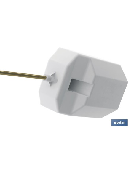GRIFO DE ALIMENTACIÓN WC LATERAL CON BOYA MODELO DISMAL