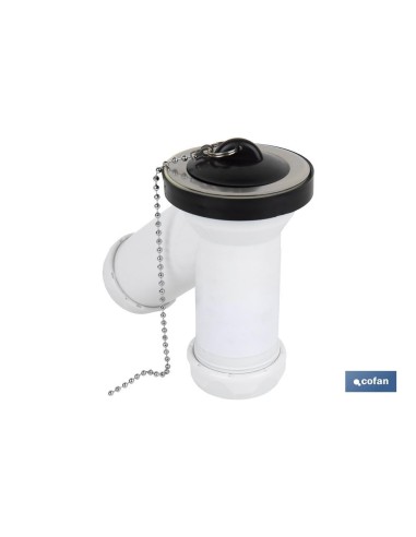 SIFÓN Y COMPACTO CON SALIDA Ø32-40 Y VÁLVULA LAVABO-BIDÉ Ø70