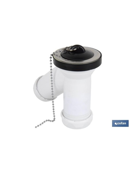 SIFÓN Y COMPACTO CON SALIDA Ø32-40 Y VÁLVULA LAVABO-BIDÉ Ø70