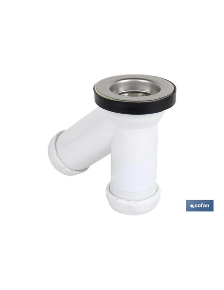 SIFÓN Y COMPACTO CON SALIDA Ø32-40 Y VÁLVULA LAVABO-BIDÉ Ø70