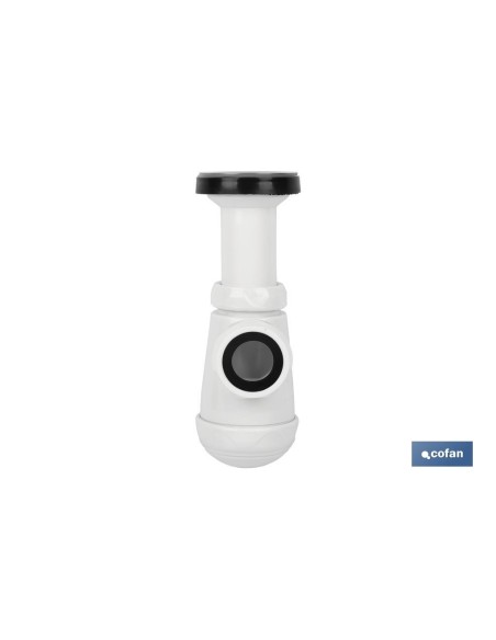 SIFÓN BOTELLA CON SALIDA Ø32-40 Y VÁLVULA LAVABO BIDÉ 1 1/2 x 70
