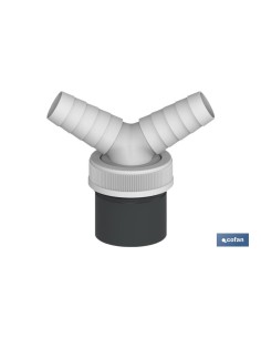 CONEXIÓN PVC Ø40 MM CON TOMA AUXILIAR PARA ELECTRODOMÉSTICOS 2