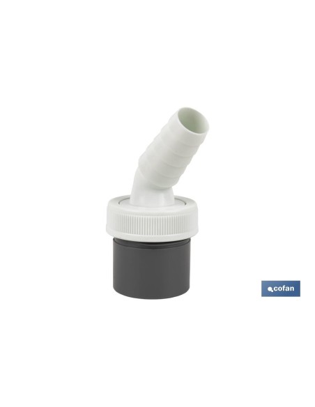 CONEXIÓN PVC Ø40 MM CON DOBLE TOMA AUXILIAR PARA ELECTRODOMÉSTICOS
